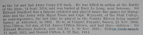 Bradford E R Lt Col Sir 2nd Seaforth Highlanders Obituary Part 2