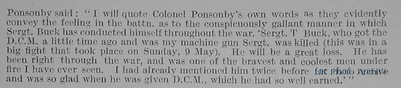 Buck T C Sergt DCM 7584 1st Coldstream Guards Obituary Part 2