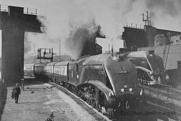 No 60026 Miles Beevor And Sister Engine 60033 Seagull At The Exit Of Kings Cross Shed