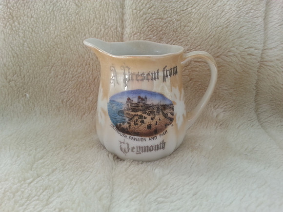 Vintage Souvenir Ware Jug A Present From Weymouth