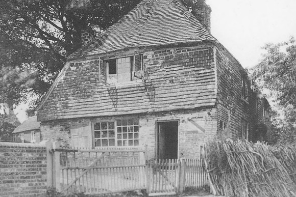 Cottage At Corner Of Churchyard Hellingly Sussex 1900