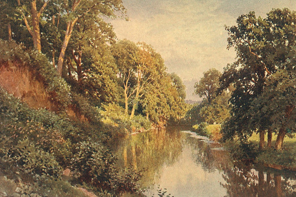The River Mole Near Dorking 1906