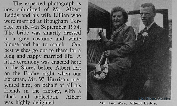The Wedding Of Mr Albert Leddy And Lillian
