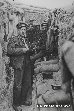 British Soldiers In The Trenches On The Balkan Front 1916