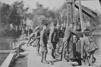 Royal Engineers Bridge Building On The Balkan Front