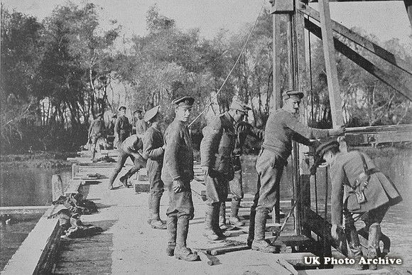 Royal Engineers Bridge Building On The Balkan Front