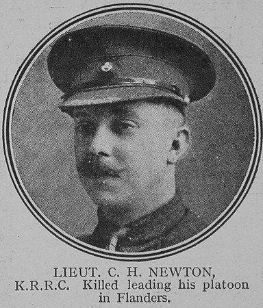 Newton C H Lt 10th Kings Royal Rifle Corps The Great War Vol 8