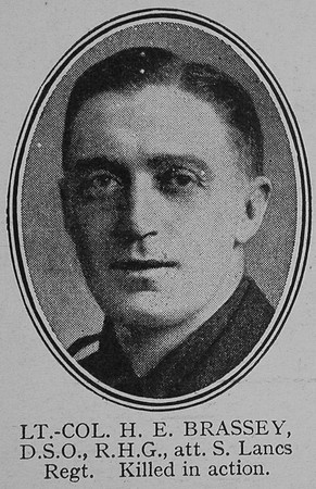 Brassey H E Lt Col DSO Royal Horse Guards Attd 8th South Lancs Regiment The Great War Vol 8