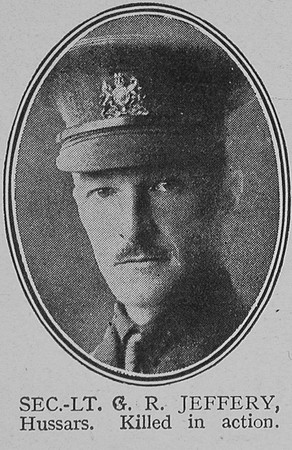 Jeffery G R 2nd Lt 20th Hussars The Great War Vol 8