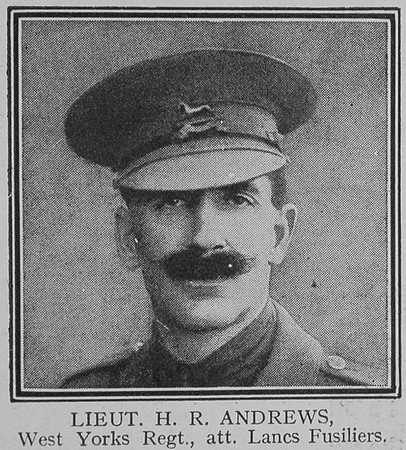 Andrews H R Lt 14th West Yorkshire Regiment The Great War Vol 8