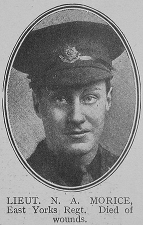 Morice N A Lt 7th East Yorks Regiment The Great War Vol 8