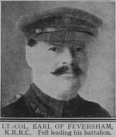 Duncombe C W R Lt Col Earl Of Feversham Yorkshire Hussars Comm 21st King's Royal Rifle Corps The Great War Vol 8