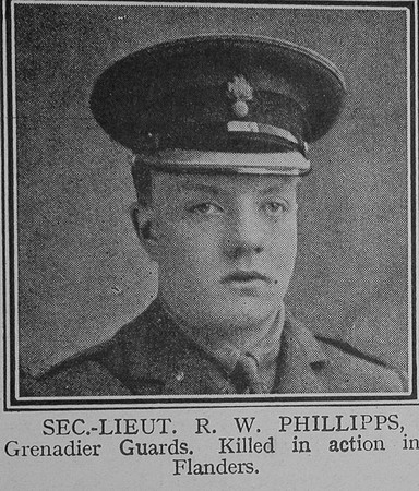 Phillipps R W 2nd Lt 1st Grenadier Guards The Great War Vol 8