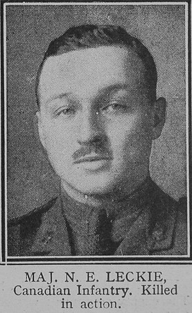 Leckie N E Major 58th Canadian Infantry The Great War Vol 8