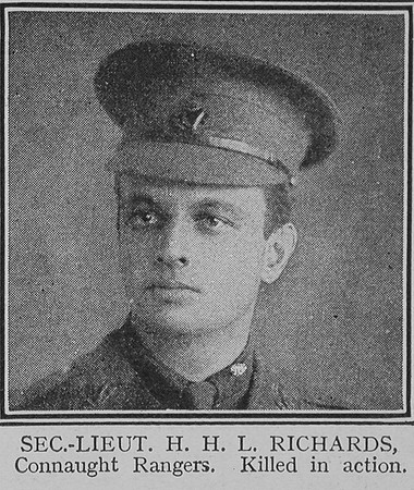 Richards H H L 2nd Lt 5h Connaught Rangers The Great War Vol 8