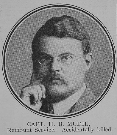 Mudie H B Captain Army Service Corps The Great War Vol 8