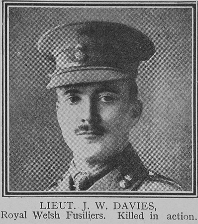 Davies J W Lt 16th Royal Welsh Fusiliers The Great War Vol 8
