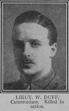 Duff W Lt 7th Cameronians The Great War Vol 8