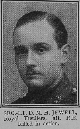 Jewell D M H 2nd L 18th Royal Fusiliers Attd RE The Great War Vol 8