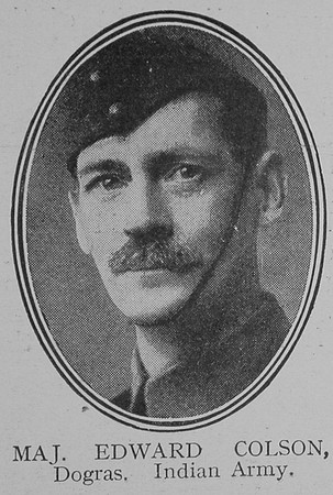 Colson E Major Indian Army The Great War Vol 8