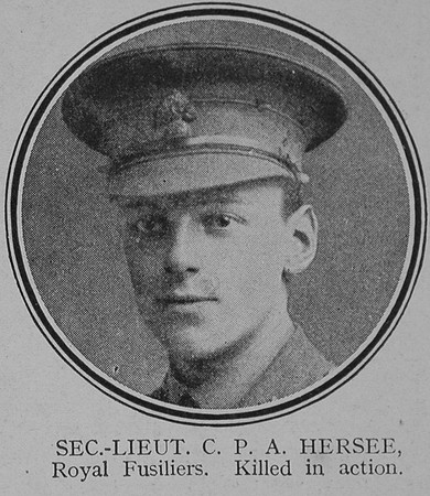 Hersee C P A 2nd Lt 9th Royal Fusiliers The Great War Vol 8