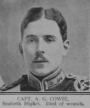 Cowie A G Captain 1st Seaforth Highlanders The Great War Vol 8