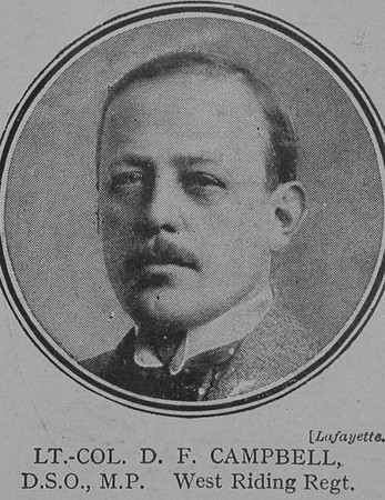 Campbell D F Lt Col DSO West Riding Regiment The Great WarVol 8