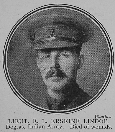 Lindop E L E Lt Indian Army The Great War Vol 8