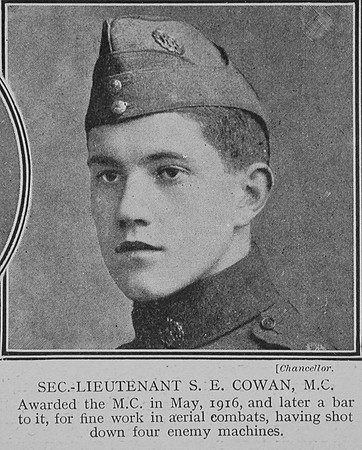 Cowan S E 2nd Lt MC Royal Flying Corps The Great War Vol 8