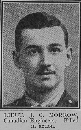 Morrow J C Lt Canadian Engineers The Great War Vol 8