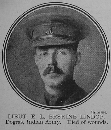 Erskine-Lindop E L Lt Indian Army The Great War Vol 8