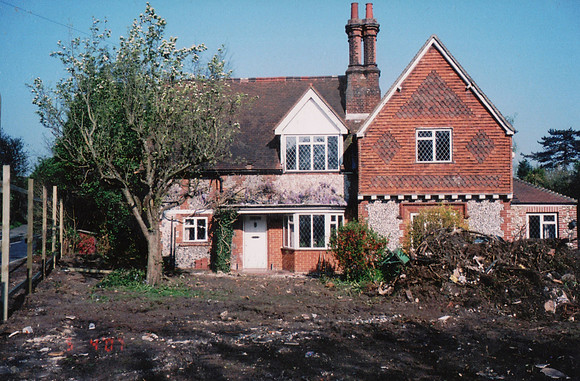 An Old Cottage In Park Lane Before Demolition 2007