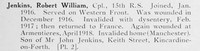 Jenkins R W Cpl 15th Royal Scots Photo Available Plate 2