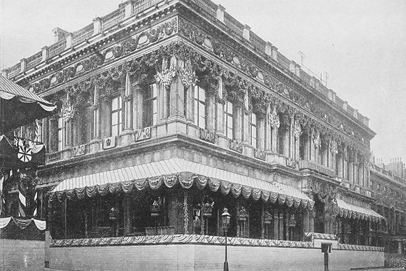 The Conservative Club London Decorated For The Queens Jubilee 1897