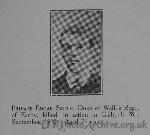 Smith E Pte 8th West Riding Regt Craven Roll Of Honour