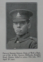 Spence R Pte 6th West Riding Regt Craven Roll Of Honour