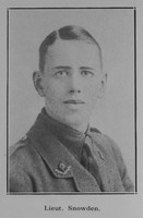 Snowden J W Lt Worcestershire Regiment