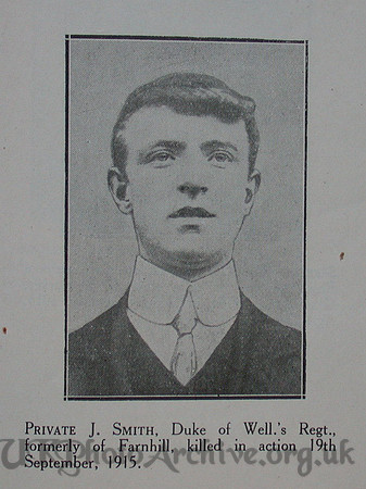 Smith J Pte West Riding Regt Craven Roll Of Honour