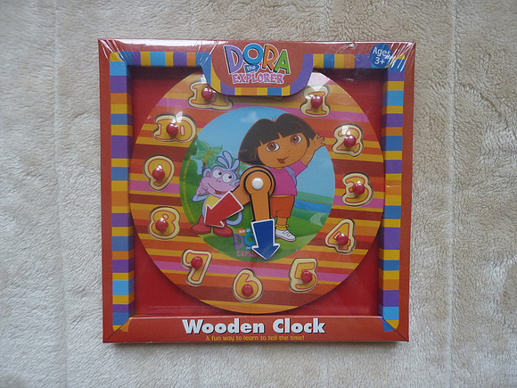 Dora The Explorer Wooden Clock Puzzle