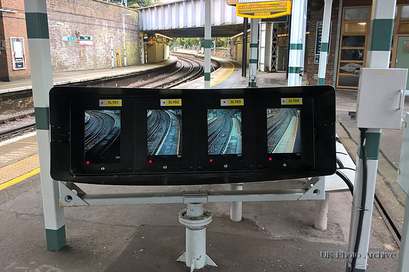 CCTV Screens At Sutton Station