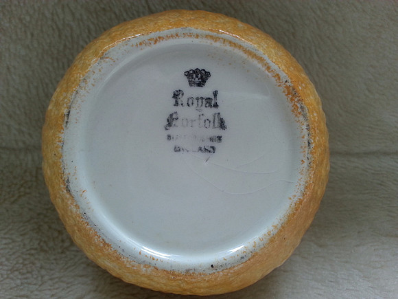 Vintage Retro 60s Lidded Marmalade Pot Royal Norfolk