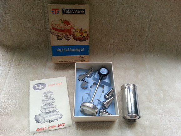 Vintage Tala Ware Icing & Food Decorating Set In Original Box With Instructions