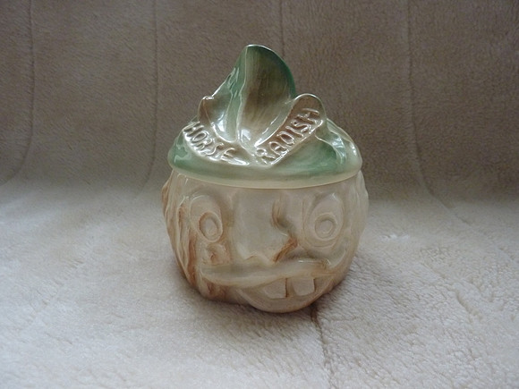 Sylvac Sauce Face Lidded Pot 5048 Horseradish Sauce