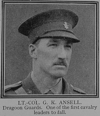 Ansell G K Lt Col 5th Dragoon Guards The Great War Vol 6