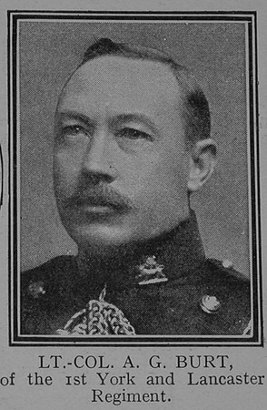 Burt A G Lt Col 1st York And Lancs Regiment The Great War Vol 6