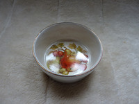Vintage Elsenham Foods Preserve Dish With Fruit Design
