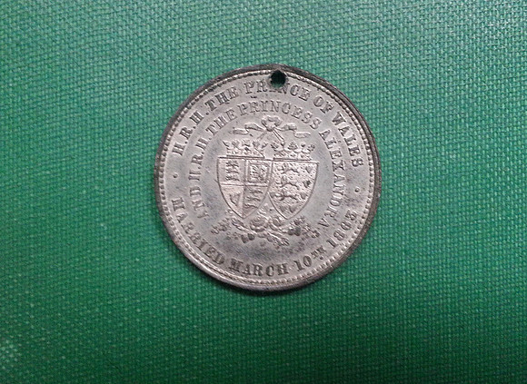 Medallion 1863 Prince Of Wales Marriage To Princess Alexandra