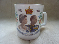 Queen Elizabeth II Silver Jubilee Mug