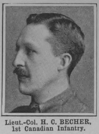 Becher H C Lt Col 1st Canadian Infantry The War Illustrated Vol 4