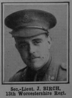 Birch J 2nd Lt 13th Worcestershire Regiment The War Illustrated Vol 4